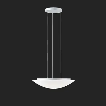 OSMONT AUR67444 AURA LE9 závěsné skleněné svítidlo stříbrná / bílá IP40 3000 K 47W LED DALI