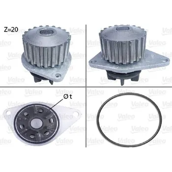 Chladič motoru Vodní čerpadlo, chlazení motoru VALEO 506035