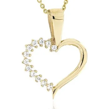 Přívěsek Zlatnictví U Kostela Zlatý přívěsek srdíčko 46Ž 690498235