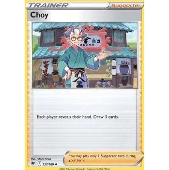 Karetní hra Pokémon ASR 137/189 Choy - Astral Radiance Stav: Near Mint, Verze: REVERSE HOLO