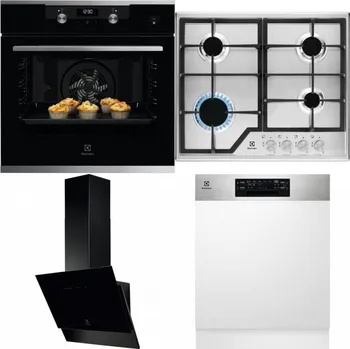 Set domácích spotřebičů ELECTROLUX KODEH70X + ELECTROLUX KGS6426SX + ELECTROLUX LFV616K + ELECTROLUX EEM48300IX