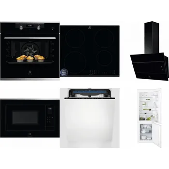 Set domácích spotřebičů ELECTROLUX KODEH70X + ELECTROLUX LIR60433B + ELECTROLUX LFV316K + ELECTROLUX LMS4253TMX + ELECTROLUX EES48200L + ELECTROLUX ENT6TF18S