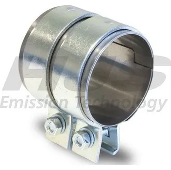 Zadní díl výfuku HJS 83 00 6307 Dvojitá spona výfuku Ø 63,5 mm - délka 70 mm