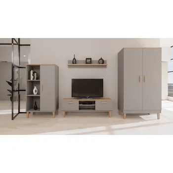 Obývací stěna Kocot Kids Obývací pokoj Denver - šedý