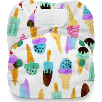 Plenkové kalhoty Thirsties Natural Newborn AIO na SZ - We All Scream