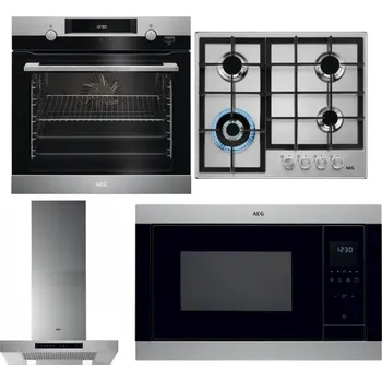 Set domácích spotřebičů AEG Mastery SteamBake BCK455350M + AEG Mastery StepPower HGB64420SM + AEG Mastery DBB5660HM + AEG Mastery MSB2547D-M
