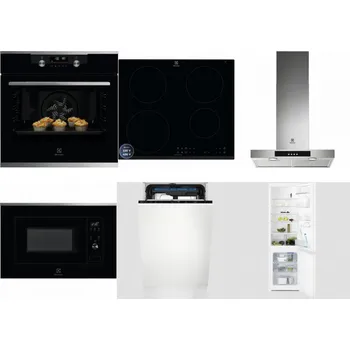 Set domácích spotřebičů ELECTROLUX KODDP77X + ELECTROLUX LIR60433B + ELECTROLUX LFT426X + ELECTROLUX LMS2203EMX + ELECTROLUX EEM23100L + ELECTROLUX LNT3LF18S