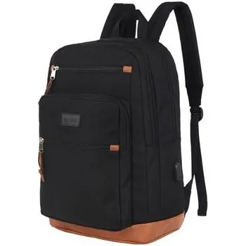 brašna na notebook CANYON BPS-5 batoh pro 15.6" ntb, 45 x 31 x 16cm, 22L, USB-A, 3+4 kapsy + 1 na láhev, 2 přepážky, dešti odolný, černý