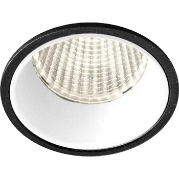 KOHL-Lighting VERSUS zapuštěné svítidlo s rámečkem pr. 80 mm černá-bílá 38° 15 W CRI 80 4000K 1.10V