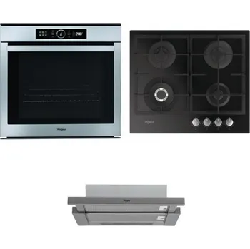 Set domácích spotřebičů WHIRLPOOL ABSOLUTE AKZM 8480 IX + WHIRLPOOL GOFL 629/NB + WHIRLPOOL AKR 749/1 IX