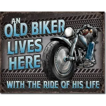 Plechová cedule Plechová cedule Old Biker - Ride