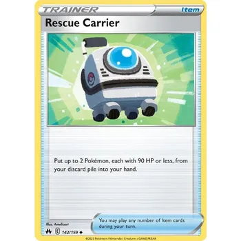 Sběratelská karetní hra Rescue Carrier 142/159 - Crown Zenith Typ karty: Non-Holo