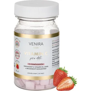 VENIRA Vitamin C pro děti jahoda 120 tbl.