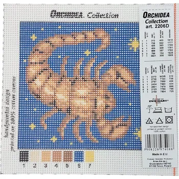 Textilie Vyšívací předloha - znamení - Štír