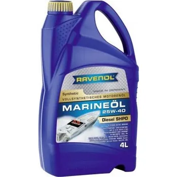 Auto-moto RAVENOL MARINEOIL SHPD 25W40 SYNTHETIC 4L (Syntetický lodní motorový olej pro 4-taktní naftové motory)