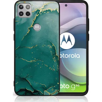 Pouzdro na tablet VSECHNONAMOBIL 46004 MY ART Ochranný obal Motorola Moto G 5G GREEN MARBLE (145)