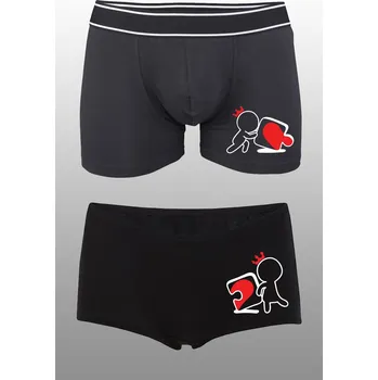 Souprava dámského spodního prádla Spodní prádlo Puzzle Dámska velikost: XS, Pánska velikost: S