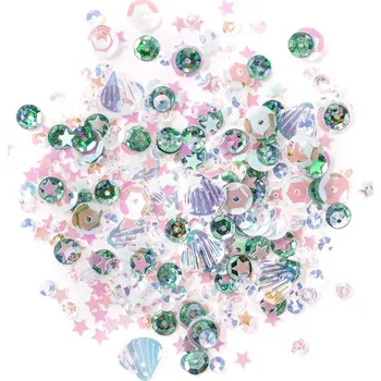 DP Craft Flitry pastelové opalescentní 15g, Mořská víla