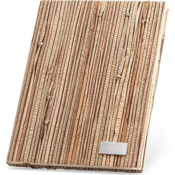 Zápisník NERUDA. Poznámkový blok ve formátu A5 s tvrdými deskami vyrobenými z přírodních slaměných vláken - Přírodní