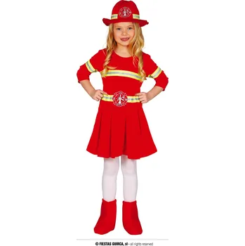 Karnevalový kostým Guirca Fiestas Španělsko Hasička - dívčí kostým varianta: 10 až 12 let