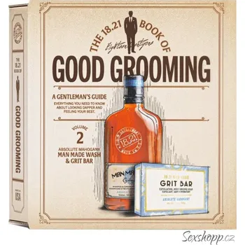 Péče o vousy Kosmetická sada pro muže 18.21 Good Grooming Volume 2 Absolute Mahogany – mahagon, 2 ks