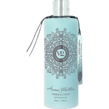 Sprchový gel Vivian Gray Aroma Selection Amber & Cedar 2v1 luxusní sprchový gel a pěna do koupele 500 ml
