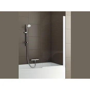 Vanová zástěna Santech Modern1 vanová 1-dílná zástěna 78 x 140 cm, čiré sklo, rám matný Elox, VZA1MO68