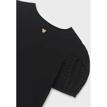 Mayoral Dívčí triko mayora 6046 černá Velikost: 167 (18 let), barva: černá