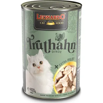 Krmivo pro kočku Leonardo krocan + extra filet 6 × 400 g