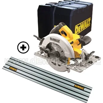 Okružní pila DWE576K R +DWS5022 DeWALT Kotoučová pila v kufru s 1,5m Vodící lištou