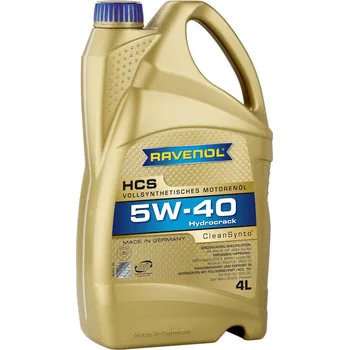 Motorový olej RAVENOL HCS 5W-40 CleanSynto® 4L (Syntetický motorový olej Ravenol HCS 5W-40)