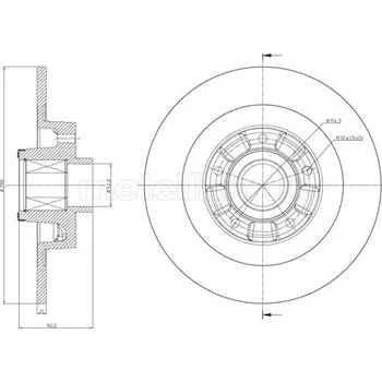 Brzdový kotouč Brzdový kotouč METELLI 23-1502