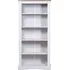 Knihovna Knihovna Corona s 5 policemi 81 x 40 x 170 cm bílá/mexická borovice