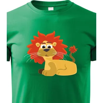Chlapecké tričko Dětské triko Lev, Barva Zelená, Velikost 146 cm/10 roků, Canvas Dětské tričko Bezvatriko.cz 1720