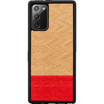 Pouzdro na mobilní telefon MAN&WOOD case for Galaxy Note 20 herringbone azalea black