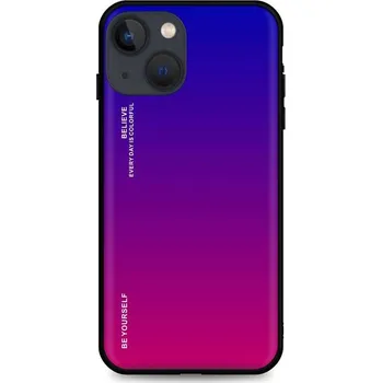 Pouzdro na mobilní telefon Kryt iPhone 13 pevný duhový fialový (obal neboli pouzdro na iPhone 13)