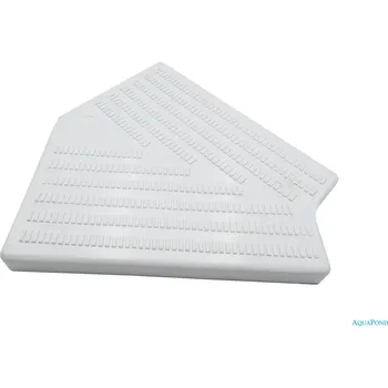 Roh přelivové mřížky, roll roštu - 45° (pro pravoúhlé bazény) 300 mm