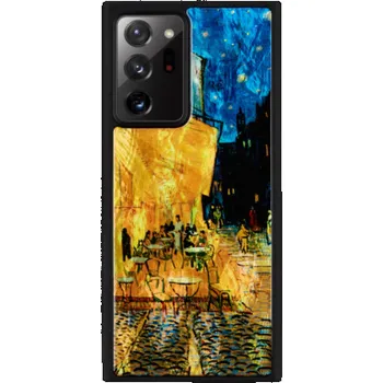 Pouzdro na mobilní telefon Pouzdro iKins pro Samsung Galaxy Note 20 Ultra kavárna terasa černá