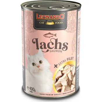 Krmivo pro kočku Leonardo losos + extra filet 24× 400 g