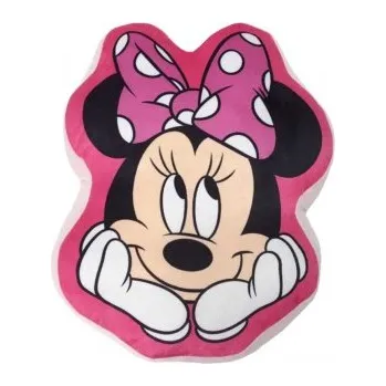 Dekorativní polštářek Setino - Kvalitní tvarovaný 3D polštářek Minnie Mouse - Disney / 34 x 27 cm