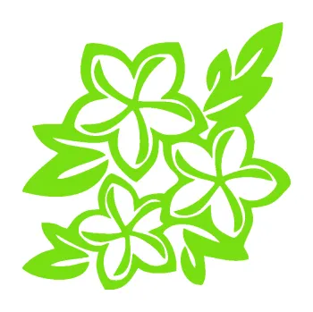 Samolepící dekorace Květina dekor 032 levá (04 - zelená kawasaki) SAMOLEPKA NA AUTO, NÁLEPKA, FÓLIE, POLEP, TUNING, VLASTNÍ TEXT, TISK, AUTOSAMOLEPKY.cz, POLEPY, OBRÁZEK, LOGO, 3D STICKERS