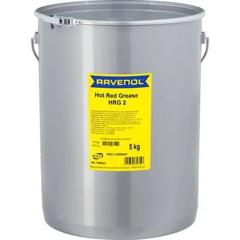 Plastické mazivo RAVENOL HOT RED GREASE HRG 2 5KG (Vysokoteplotní mazací tuk na bázi lithiového komplexu )