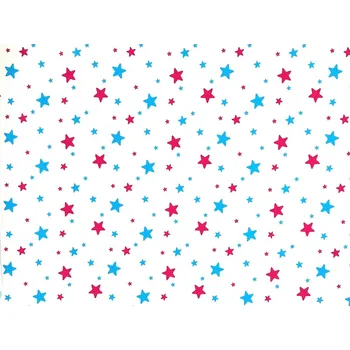 Mirtex Plátno DOMESTIK 145/21038-6 Hvězdy Purpurové/modré šíře 150cm