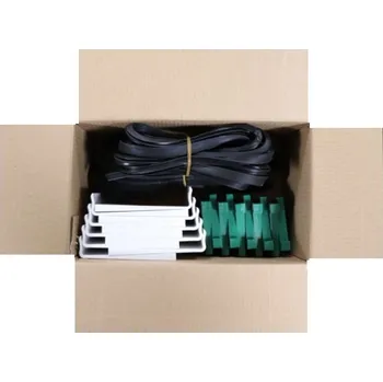 Stavební profil sada těsnění a klínů do AL profilu délky 2,5 m - pro sklo 17,52 mm