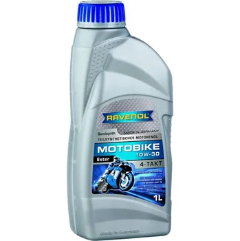 Motorový olej RAVENOL MOTOBIKE 4-T ESTER 10W-30 1L (Syntetický motorový olej Ravenol Motobike 4-T Ester 10W-30)