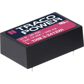 Měnič napětí TracoPower THM 3-0512WI DC/DC měnič napětí do DPS 5 V/DC 12 V/DC 250 mA 3 W Počet výstupů: 1 x Obsah 1 ks