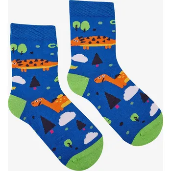 Bavlněné ponožky Coqui modré s dinosaury 20 - 24
