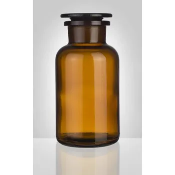 Dóza na potraviny Dóza-prachovnice 500ml kulatá hnědá, zabr.víko, sklo 10/20