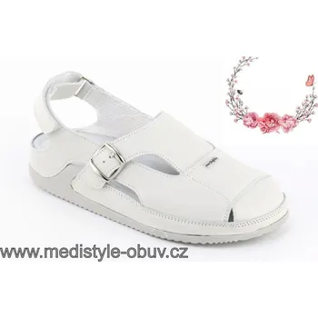 Dámská zdravotní obuv MEDISTYLE DARINA 5D-J21 sandál bílý, bílá - 41