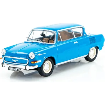 autíčko IXO MODELS Škoda 1000 MBX 1966 1:43 modrá